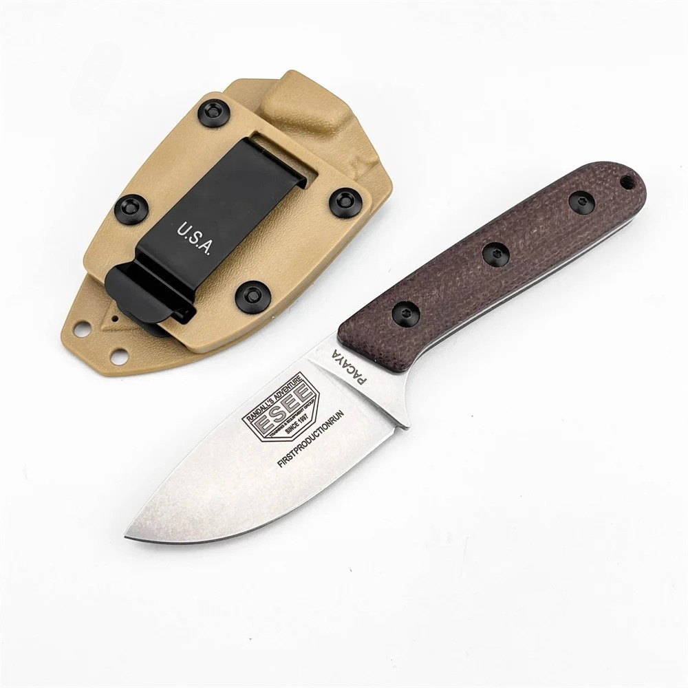 Bushcraft Knife Fixed - Nóż survivalowy z ostrzem stałym, rękojeść