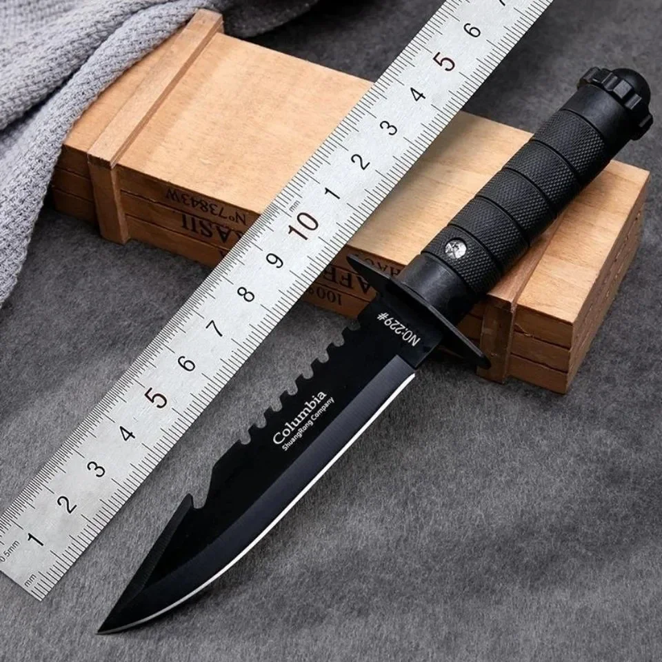 Nóż prosty 7CR17MOV do camping – Bushcraft Knife Fixed recenzja i cena