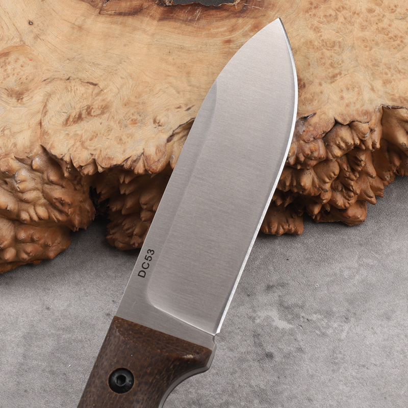 DC53 zintegrowany stalowy nóż  – Bushcraft Knife Fixed recenzja i cena